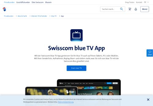 
                            1. TV Air Swisscom TV auf PC, Tablet und Smartphone