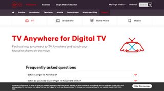 
                            11. TV Anywhere | Customer Support | Virgin Media Ireland