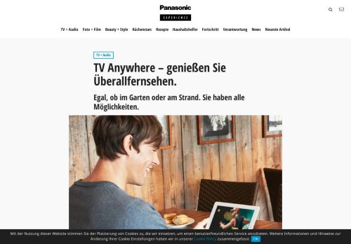 
                            6. TV Anywhere – genießen Sie Überallfernsehen. - Panasonic Experience