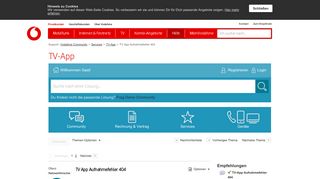 
                            5. TV App Aufnahmefehler 404 - Vodafone Community