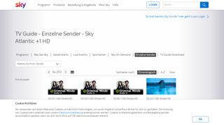 
                            3. TV Guide - Einzelne Sender - Sky Atlantic +1 HD - Sky