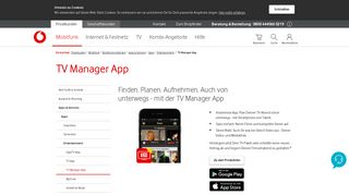 
                            12. TV Manager App: Filme und Serien aufnehmen | Vodafone