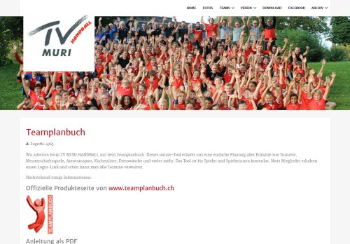 
                            6. TV Muri Handball - Teamplanbuch