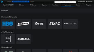 
                            9. TV Networks Online - Watch Networks On Demand | DIRECTV