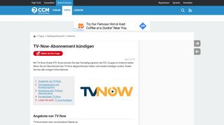 
                            9. TV-Now-Abonnement kündigen - CCM - Recht & Finanzen