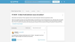 
                            11. TV NOW - E-Mail: Profil aktiviert: muss ich zahlen? (Fernsehen ...