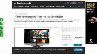 
                            5. TV NOW für Amazon Fire TV und Fire TV Stick verfügbar