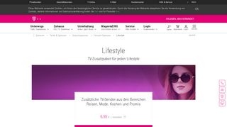 
                            7. TV-Paket Lifestyle: für MagentaTV online hinzubuchen | Telekom