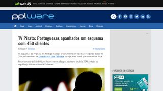 
                            6. TV Pirata: Portugueses apanhados em esquema com 450 clientes