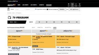 
                            7. TV Programm - SPORT1