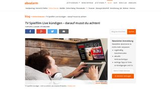 
                            10. TV Spielfilm Live kündigen – darauf musst du achten! - Aboalarm