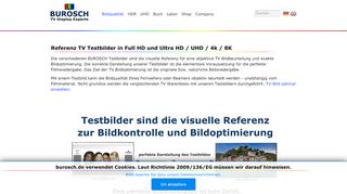 
                            5. TV Testbilder / Testpattern in FullHD UltraHD UHD 4k 8k ... - Burosch