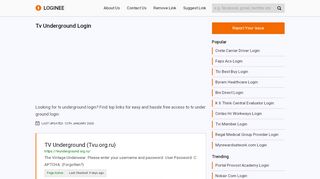 
                            1. Tv Underground Login