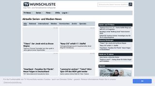 
                            4. TV Wunschliste News – Aktuelle TV und Medien-Nachrichten