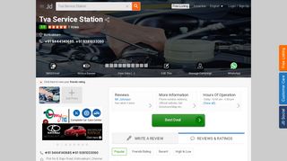 
                            1. Tva Service Station, Kottivakkam - Car Repair & Services in Chennai ...