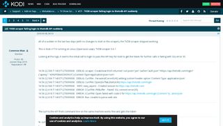 
                            8. TVDB scraper failing login to thetvdb API suddenly - Kodi ...
