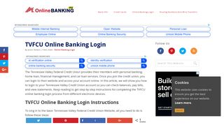 
                            12. TVFCU Online Banking Login | OnlineBanking101.com