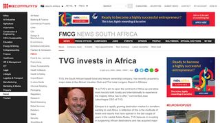 
                            10. TVG invests in Africa - Bizcommunity.com