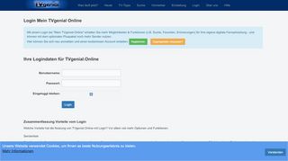 
                            3. TVgenial-Online - Login in Ihre digitale Fernsehzeitung für mehr ...