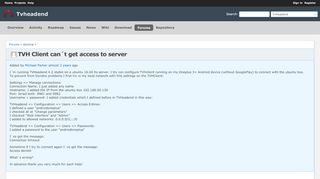
                            11. TVH Client can´t get access to server - Tvheadend