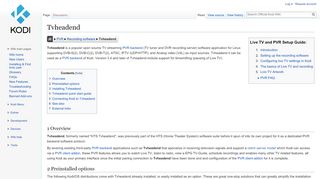 
                            11. Tvheadend - Official Kodi Wiki