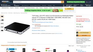 
                            10. TVIP S-Box v.501 IPTV HEVC Full HD Android/Linux ... - Amazon
