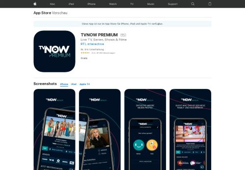 
                            9. TVNOW PREMIUM im App Store - iTunes - Apple