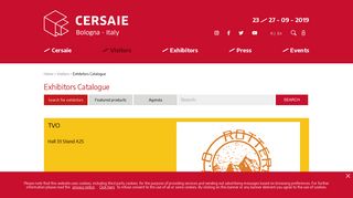 
                            11. TVO - CERSAIE - Exhibitors Catalogue
