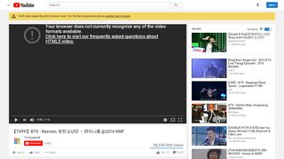
                            8. 【TVPP】BTS - Rainism, 방탄소년단 – 레이니즘 @2016 KMF - YouTube