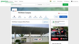 
                            11. TVS Motors, Hosur... - TVS Motor Company Office Photo | Glassdoor ...