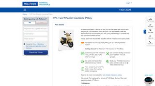 
                            6. TVS Two Wheeler Insurance - TVS Bike Insurance by Reliance ...