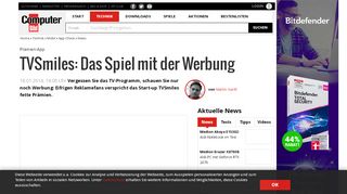 
                            11. TVSmiles: App belohnt Werbejunkies - COMPUTER BILD