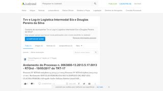 
                            9. Tvv e Log-in Logistica Intermodal S/a e Douglas Pereira da Silva