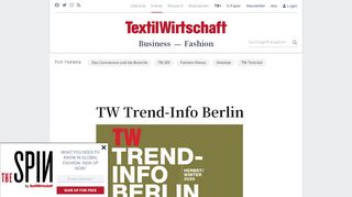 
                            12. TW Trendinfo Berlin - TextilWirtschaft