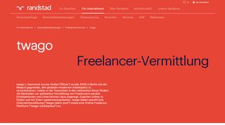 
                            5. twago Freelancer-Vermittlung weltweit | Randstad