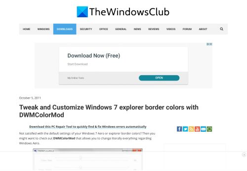 
                            4. Tweak and Customize Windows 7 explorer border colors with ...