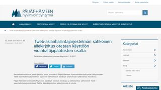 
                            3. Tweb-asianhallintajärjestelmän sähköinen allekirjoitus otetaan ...