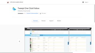 
                            6. Tweepi One Click Follow - Google Chrome