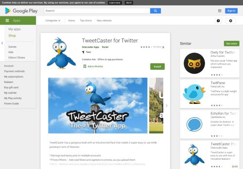 
                            3. TweetCaster for Twitter - Aplikasi di Google Play