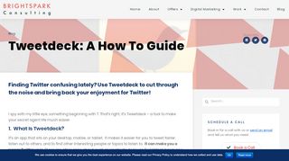 
                            11. Tweetdeck: A How To Guide - Brightspark Consulting