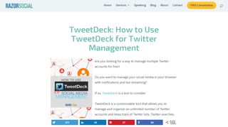 
                            10. TweetDeck: How to Use TweetDeck to save time managing twitter!