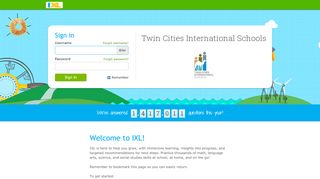 
                            9. Twin Cities International Schools - IXL.com