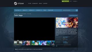 
                            2. Twin Saga on Steam