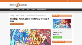 
                            10. Twin Saga: Weitere Details zum Fantasy-Rollenspiel 2016 – Spieletrend