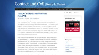 
                            5. TwinCAT 3 Tutorial: Introduction to TwinSAFE · Contact and Coil