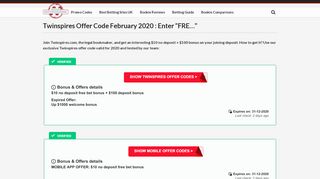 
                            7. Twinspires Offer Code 2019: Enter “FRE…” - OnlineBettingCodes.uk