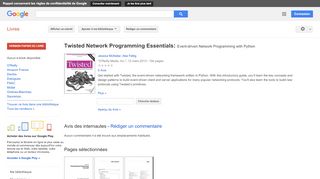 
                            5. Twisted Network Programming Essentials: Event-driven Network ...