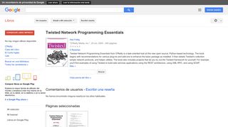 
                            4. Twisted Network Programming Essentials