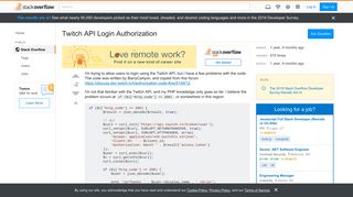 
                            12. Twitch API Login Authorization - Stack Overflow