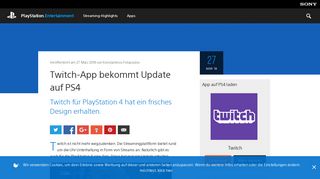 
                            8. Twitch-App bekommt Update auf PS4 - PlayStation.Entertainment